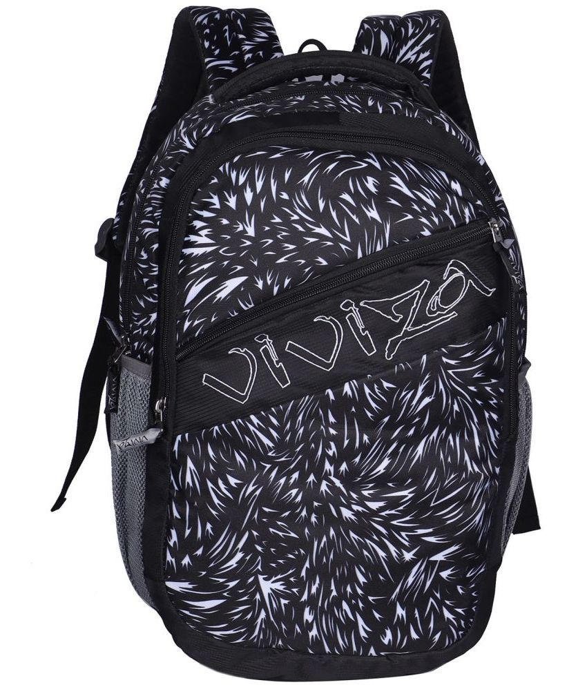     			Viviza Black Polyester Backpack ( 25 Ltrs )