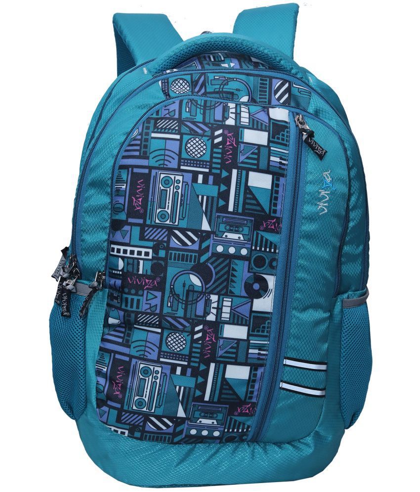     			Viviza Blue Polyester Backpack ( 25 Ltrs )