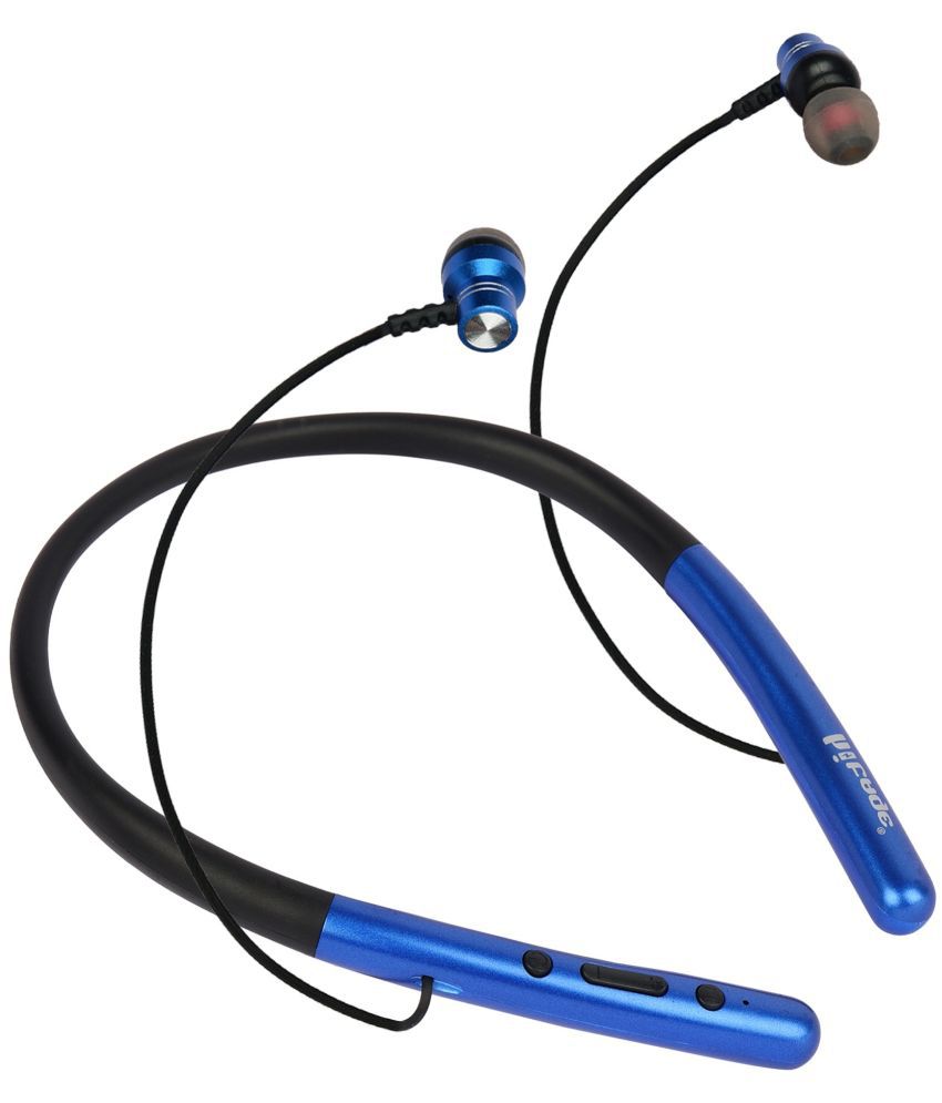     			hitage NBT 6767 Bluetooth  Neckband In-the-ear Bluetooth Headset with Upto 30h Talktime Deep Bass - Blue