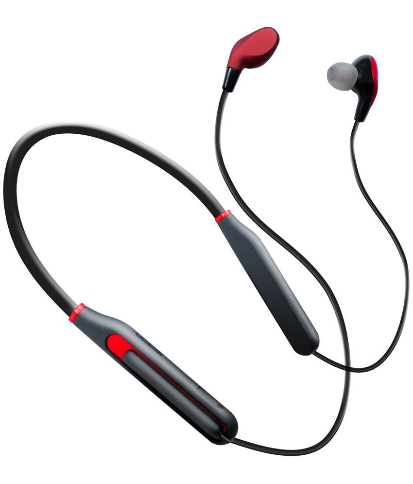     			hitage NBT-7586+ 40 HOURS In-the-ear Bluetooth Headset with Upto 30h Talktime Foldable Collapsible - Red