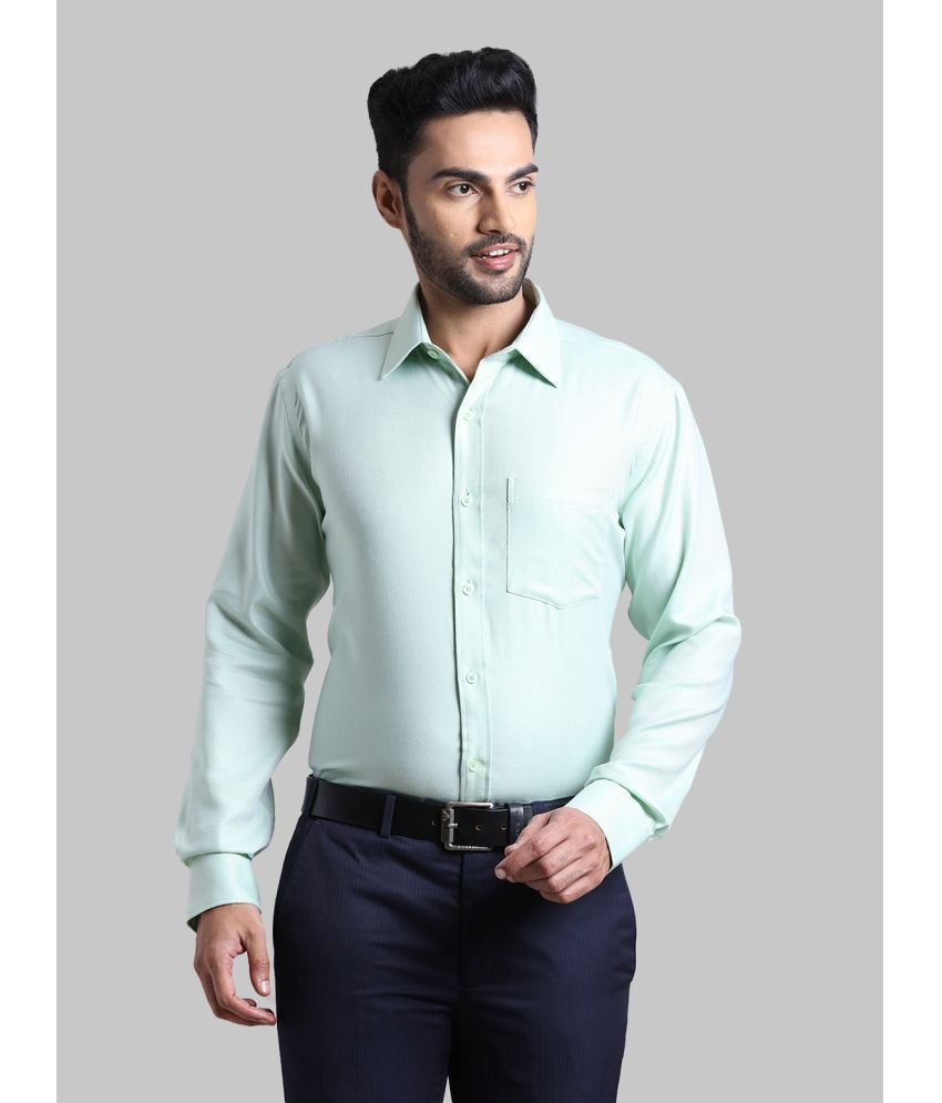     			Park Avenue 100% Cotton Regular Fit Printed Full Sleeves Men's Casual Shirt - Green ( Pack of 1 )