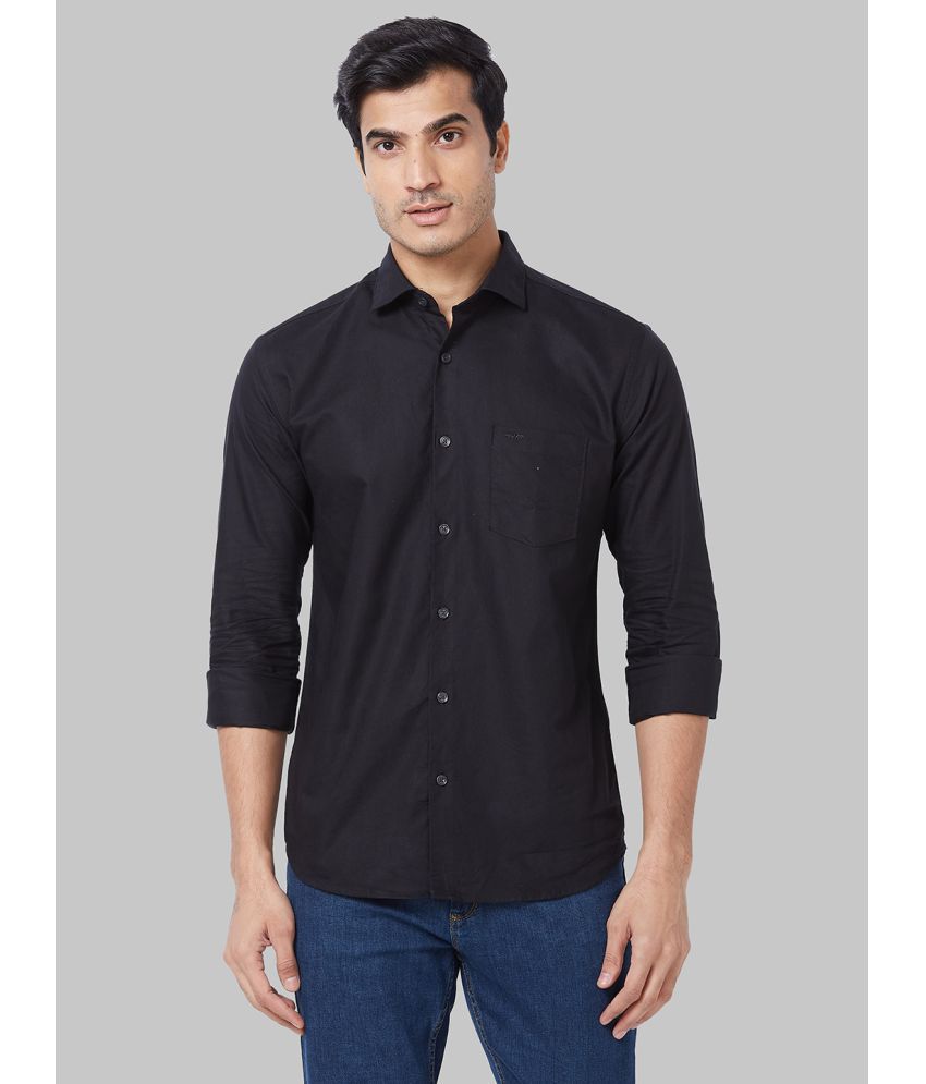     			Park Avenue 100% Cotton Slim Fit Solids Full Sleeves Men's Casual Shirt - Black ( Pack of 1 )