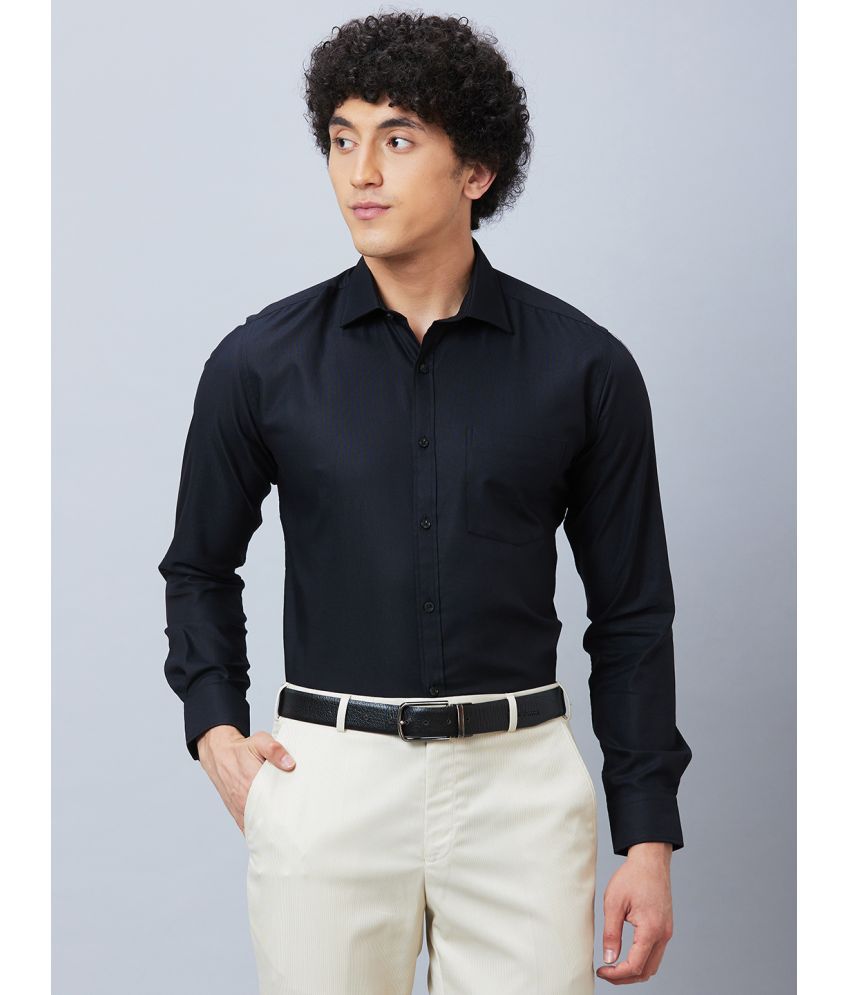     			Park Avenue Cotton Blend Slim Fit Full Sleeves Men's Formal Shirt - Black ( Pack of 1 )