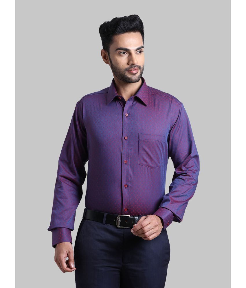     			Park Avenue Cotton Regular Fit Full Sleeves Men's Formal Shirt - Purple ( Pack of 1 )