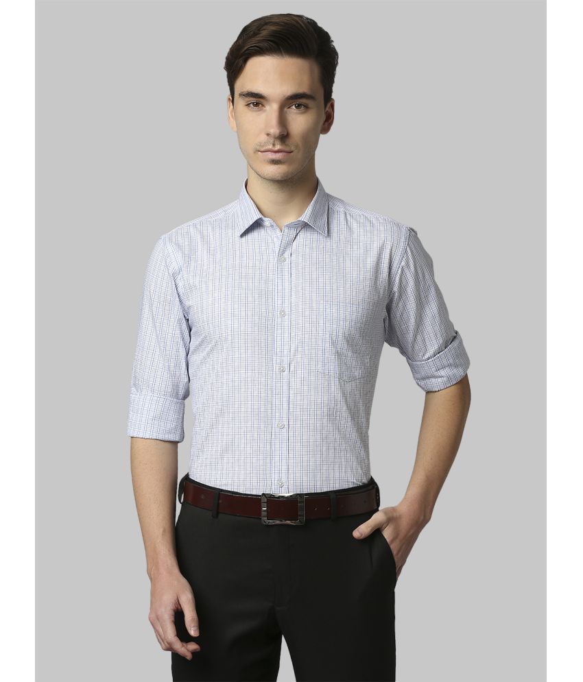     			Park Avenue Cotton Slim Fit Full Sleeves Men's Formal Shirt - Blue ( Pack of 1 )