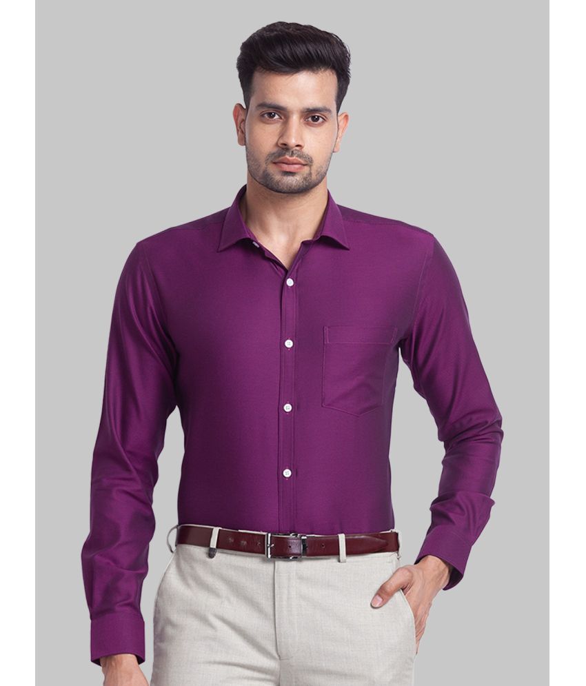     			Park Avenue Cotton Slim Fit Full Sleeves Men's Formal Shirt - Purple ( Pack of 1 )