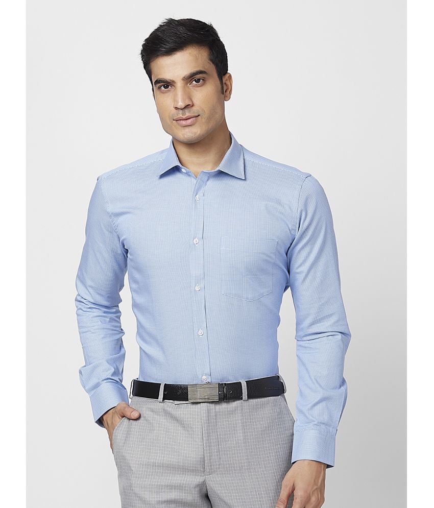     			Park Avenue Cotton Slim Fit Full Sleeves Men's Formal Shirt - Blue ( Pack of 1 )