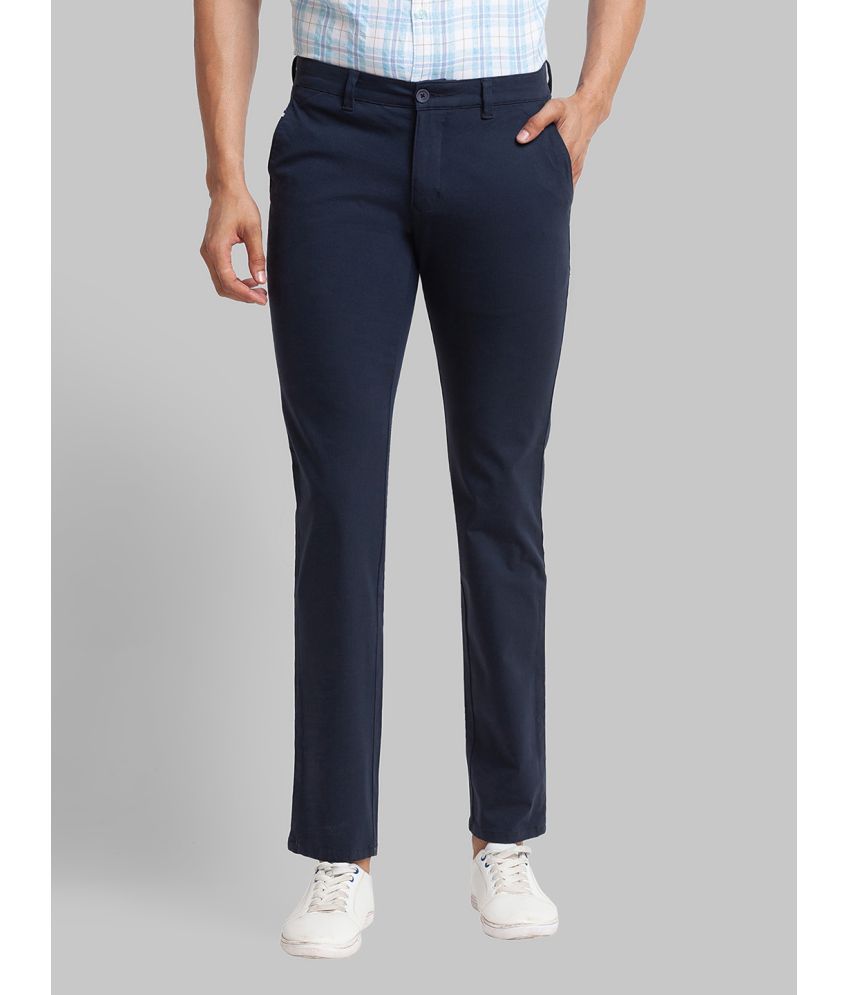    			Parx Tapered Flat Men's Chinos - Blue ( Pack of 1 )