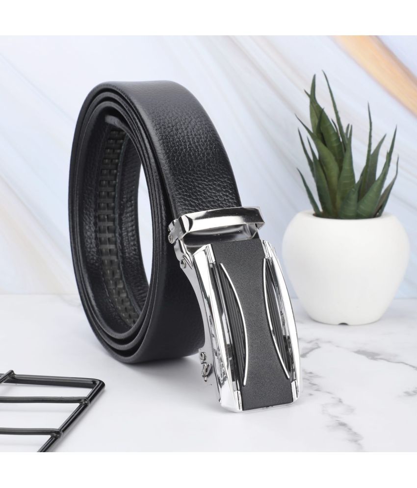     			Esstain - Silver Leather Men's Formal Belt ( Pack of 1 )