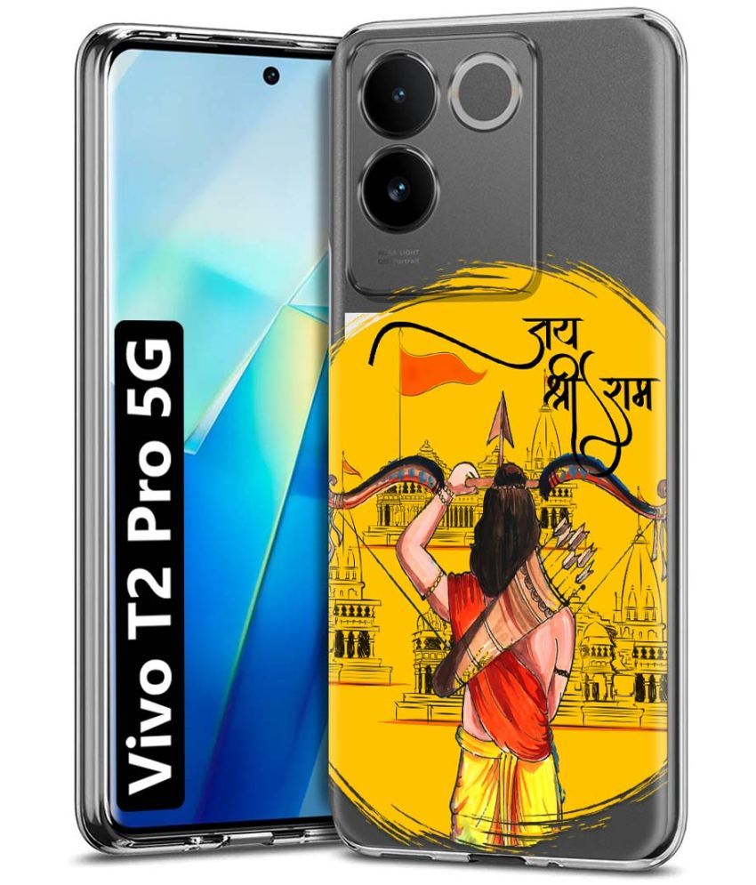     			NBOX Multicolor Printed Back Cover Silicon Compatible For Vivo T2 Pro 5G ( Pack of 1 )