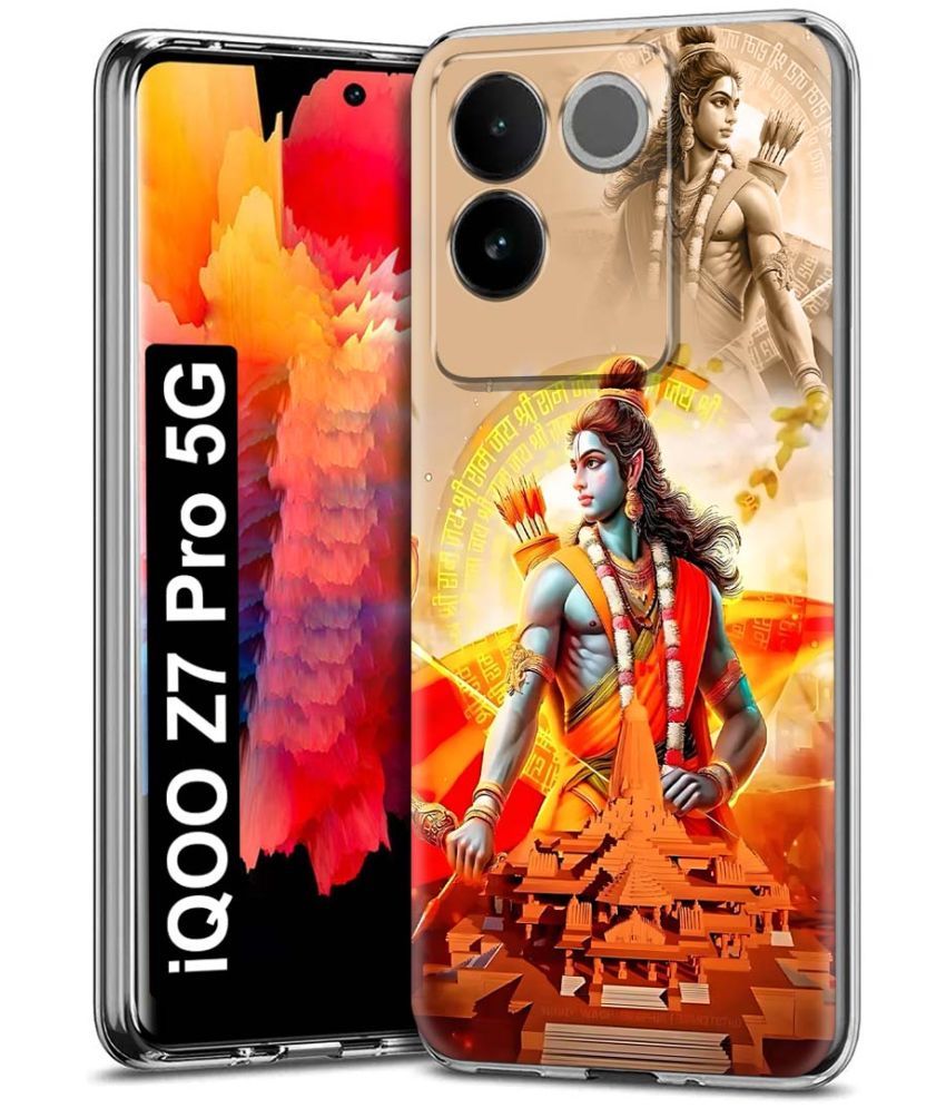     			NBOX Multicolor Printed Back Cover Silicon Compatible For iQOO Z7 Pro 5G ( Pack of 1 )