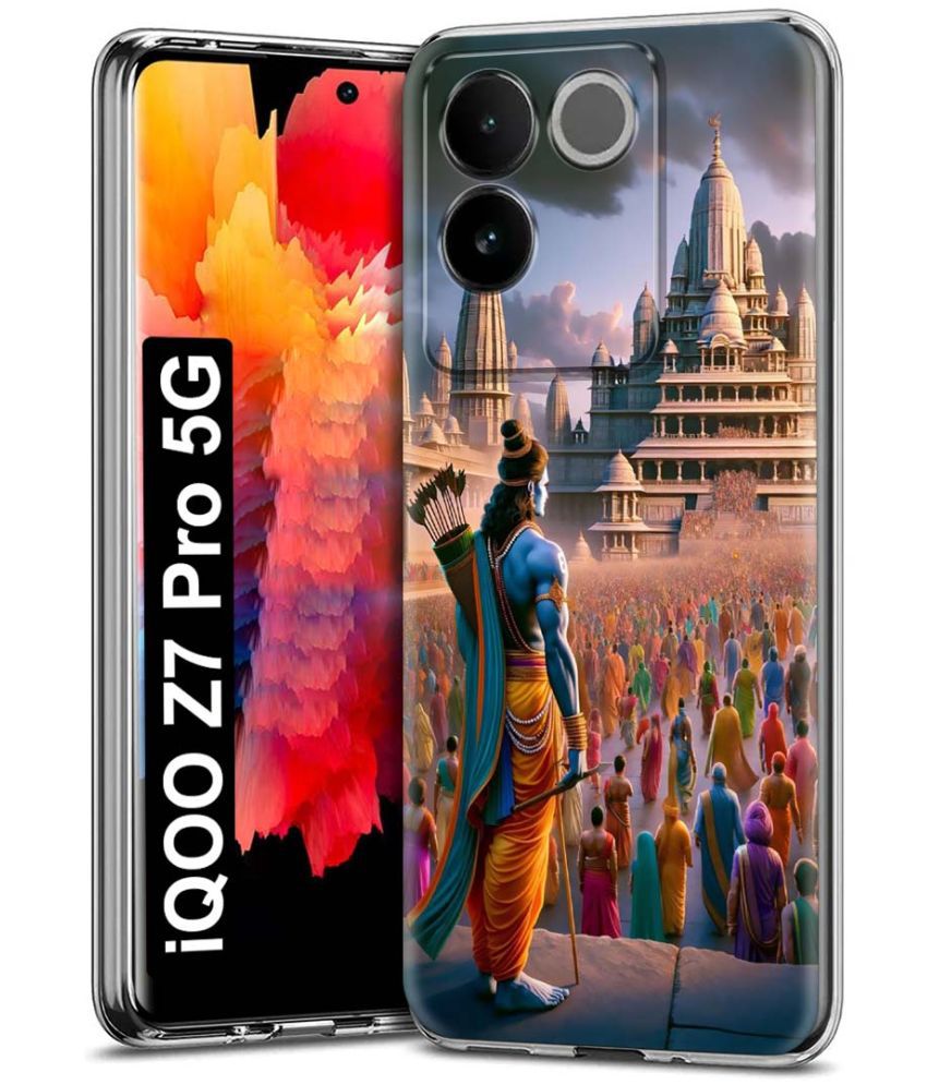     			NBOX Multicolor Printed Back Cover Silicon Compatible For iQOO Z7 Pro 5G ( Pack of 1 )