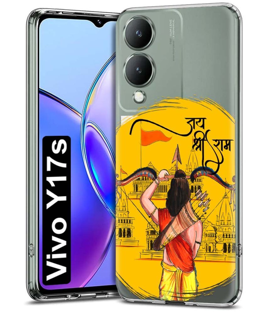     			NBOX Multicolor Printed Back Cover Silicon Compatible For Vivo Y17s 4G ( Pack of 1 )