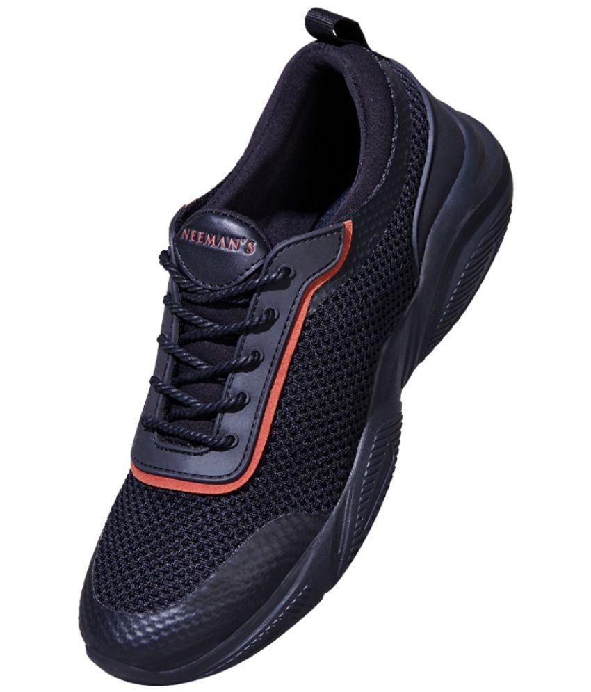     			Neemans Black Men's Sneakers