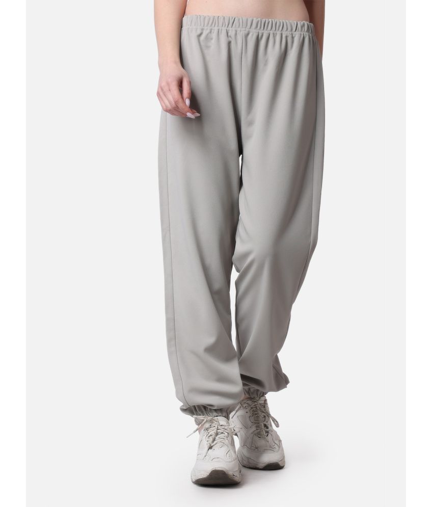     			POPWINGS Grey Polyester Loose Women's Joggers ( Pack of 1 )