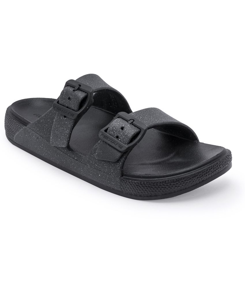     			Red Tape Black Women's Slide Flip Flop