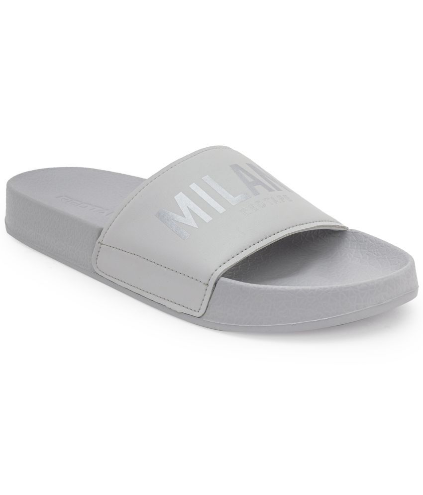     			Red Tape Grey Men's Slide Flip Flop