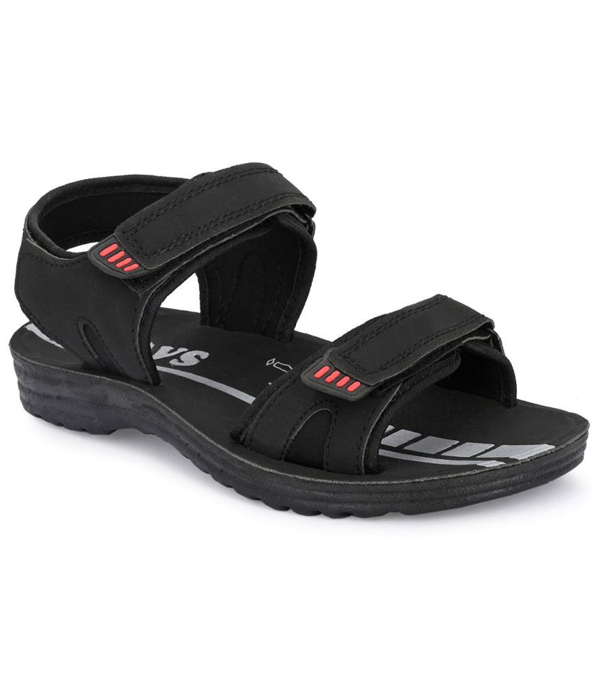     			Birde - Black Men's Floater Sandals