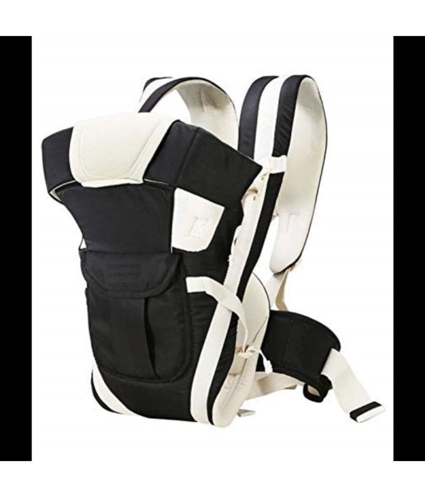     			Elite 4-in-1 Baby Carrier: Comfortable Head Support & Buckle Straps | Sturdy Design, Upgraded Breathable Air Fabric, Ergonomic Cushion Padding for Optimal Baby Comfort (Black)