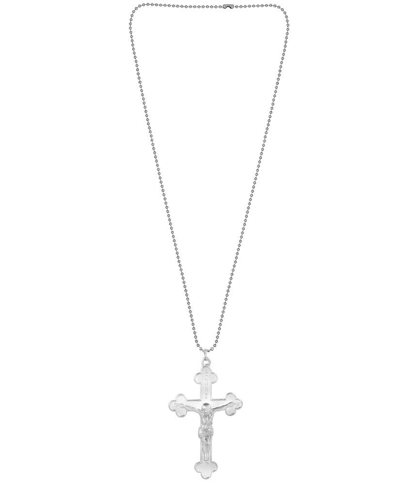     			Memoir Silver Religious Pendant With Chain ( Pack of 1 )