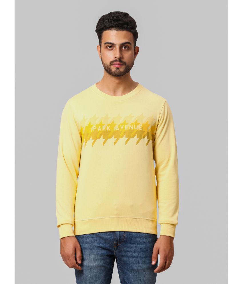     			Park Avenue Cotton Blend Round Neck Men's Sweatshirt - Yellow ( Pack of 1 )