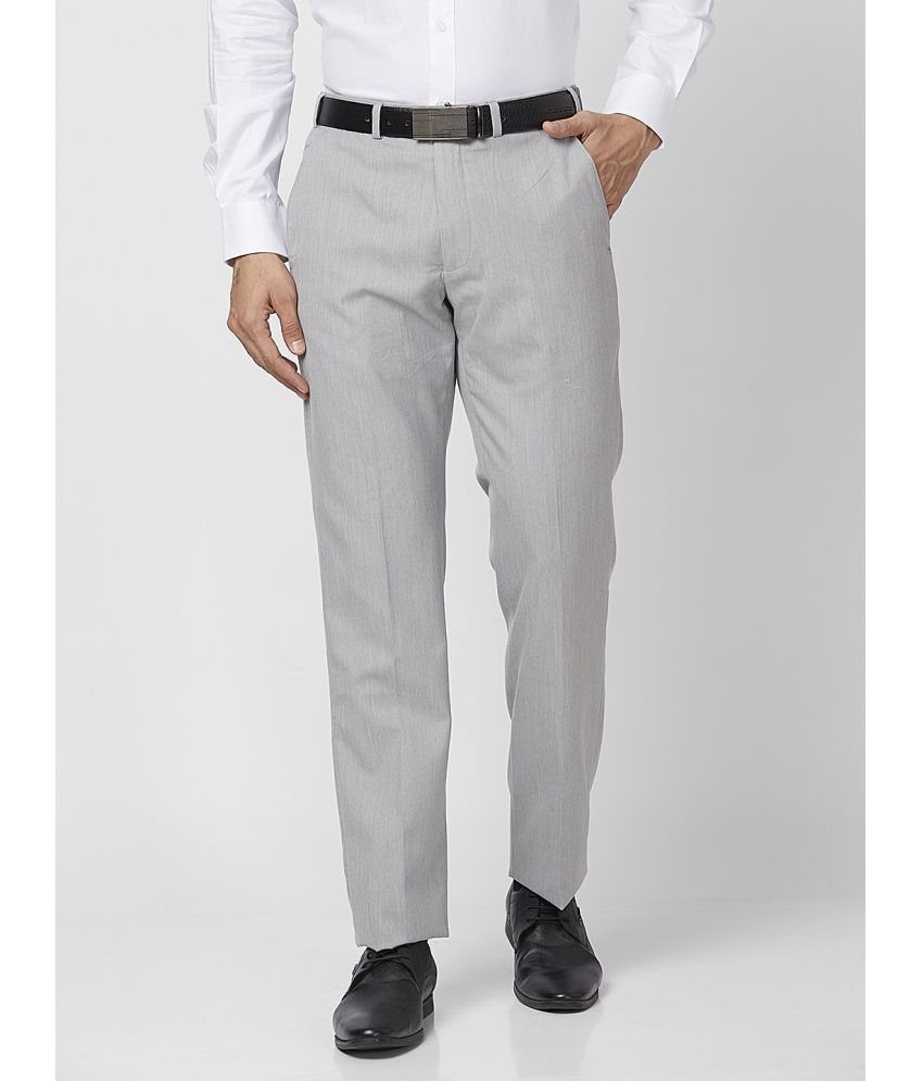     			Park Avenue Regular Flat Men's Formal Trouser - Grey ( Pack of 1 )