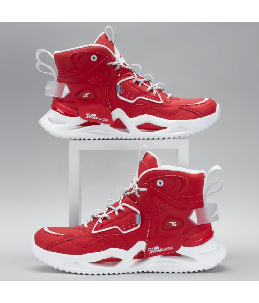     			atom Chroma Kick Red Men's Sneakers