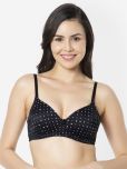 Amante Nylon Women's T-Shirt Bra ( Black ) BRA10606