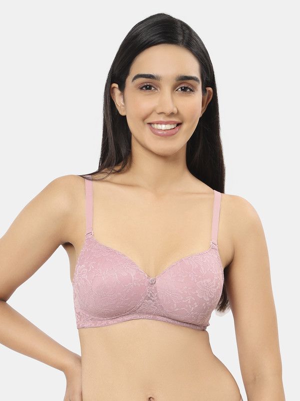     			Amante Nylon Women's Everyday Bra ( Pink ) BRA10306