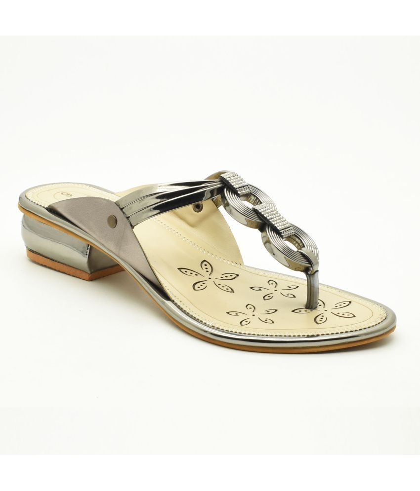     			IndiForce Silver Women's Flats