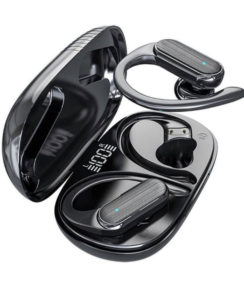     			Neo A528 EARHOOK Bluetooth True Wireless (TWS) On Ear 4 Hours Playback Active Noise cancellation IPX4(Splash & Sweat Proof) Black