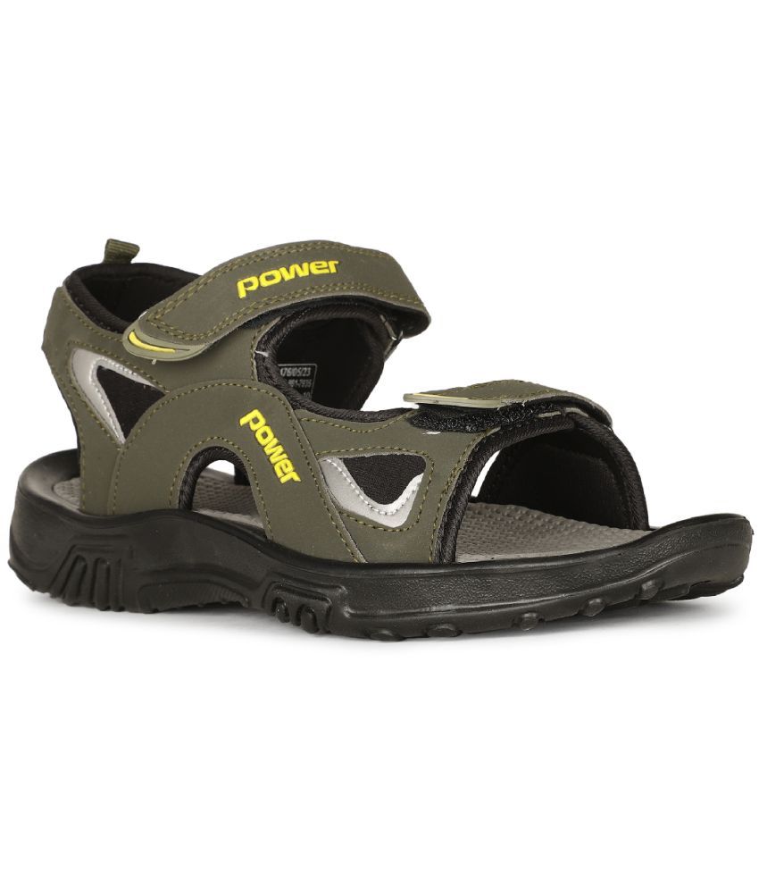     			Power by BATA - Olive Men's Floater Sandals