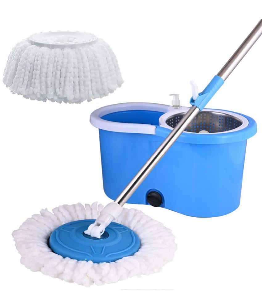     			TINUMS Double Bucket Mop ( Extendable Mop Handle with 360 Degree Movement )