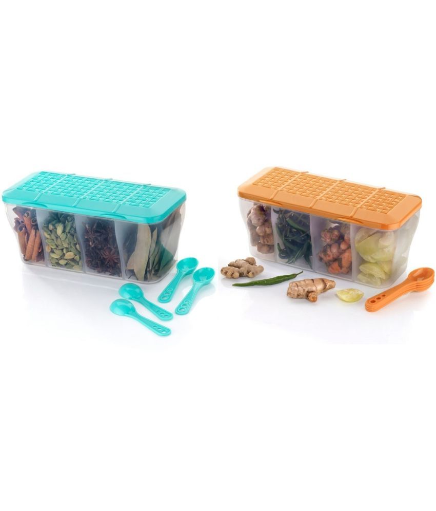     			iview kitchenware Dal/Masala/Vegetable PET Multicolor Pickle Container ( Set of 2 )