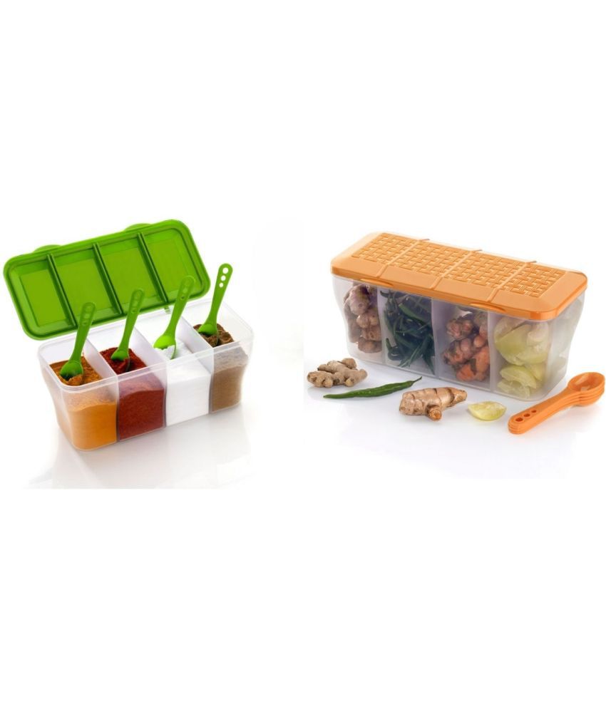     			iview kitchenware Dal/Masala/Vegetable Plastic Multicolor Dal Container ( Set of 2 )
