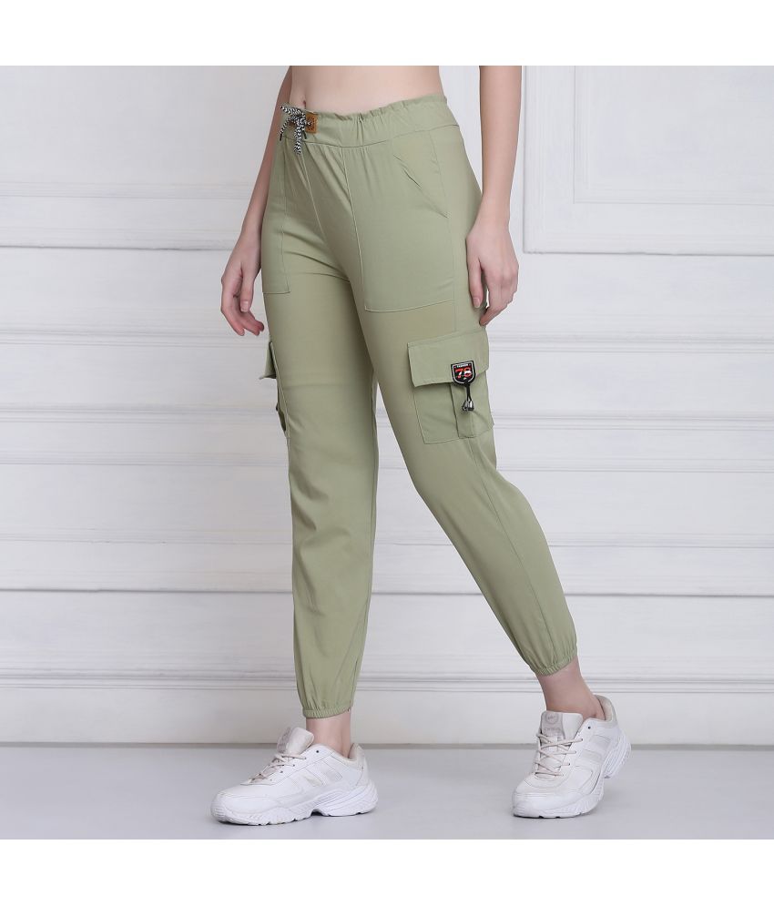     			BuyNewTrend Green Cotton Blend Slim Women's Cargo Pants ( Pack of 1 )
