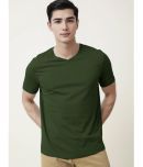 Radprix Pack of 1 Cotton Regular Fit Men's T-Shirt ( Dark Green )