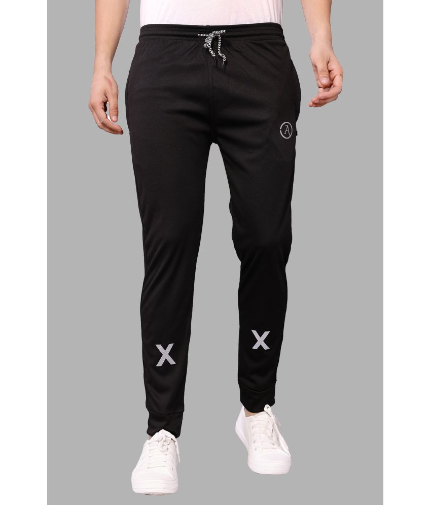     			Anand Black Lycra Men's Joggers ( Pack of 1 )
