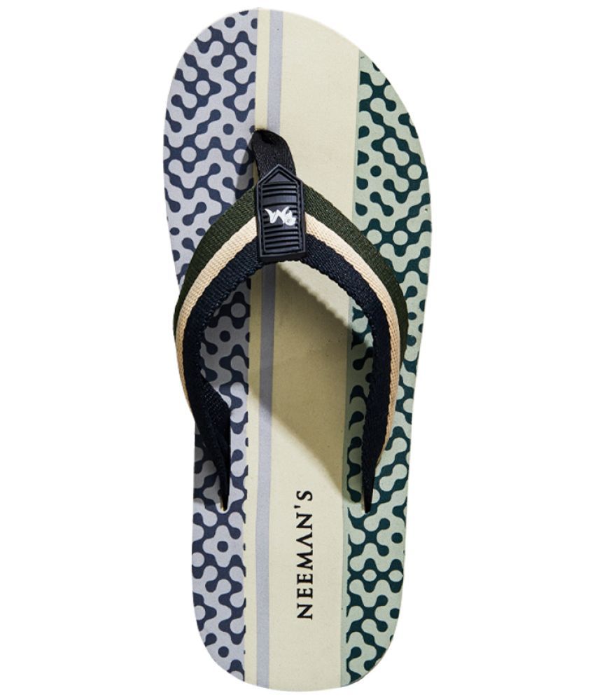     			Neemans Black Men's Thong Flip Flop