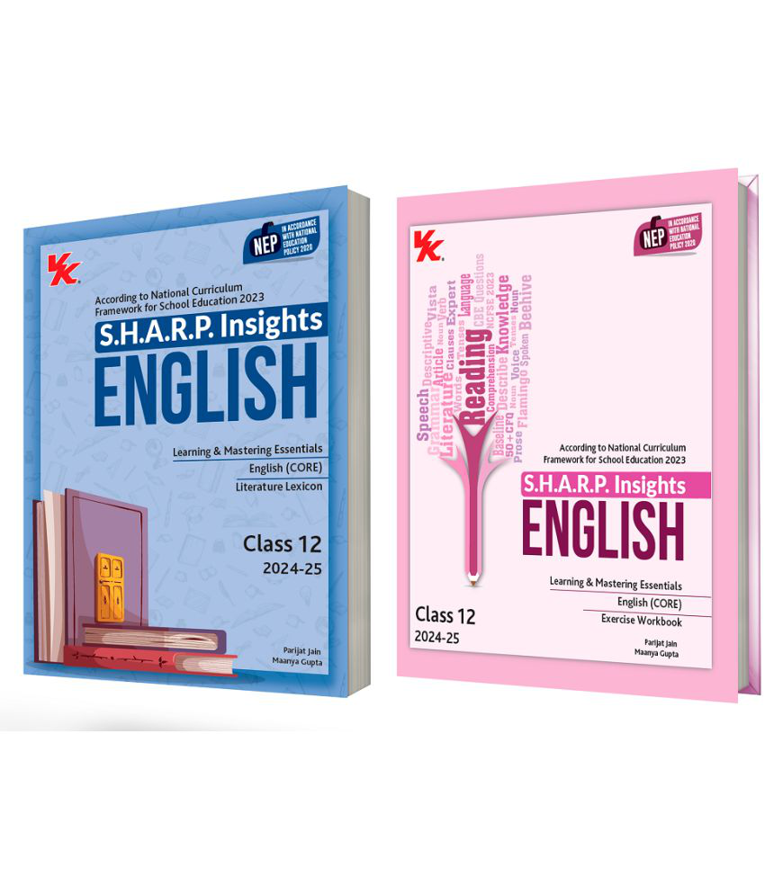     			S.H.A.R.P. Insights for English Lit. Lexicon with Exercise Workbook for Class 12 CBSE ( Set of 2 ) by Parijat Jain (IIT-D, IIM-A) & Maanya Gupta
