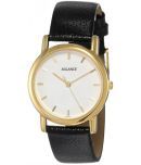 Aglance Black Leather Analog Men's Watch