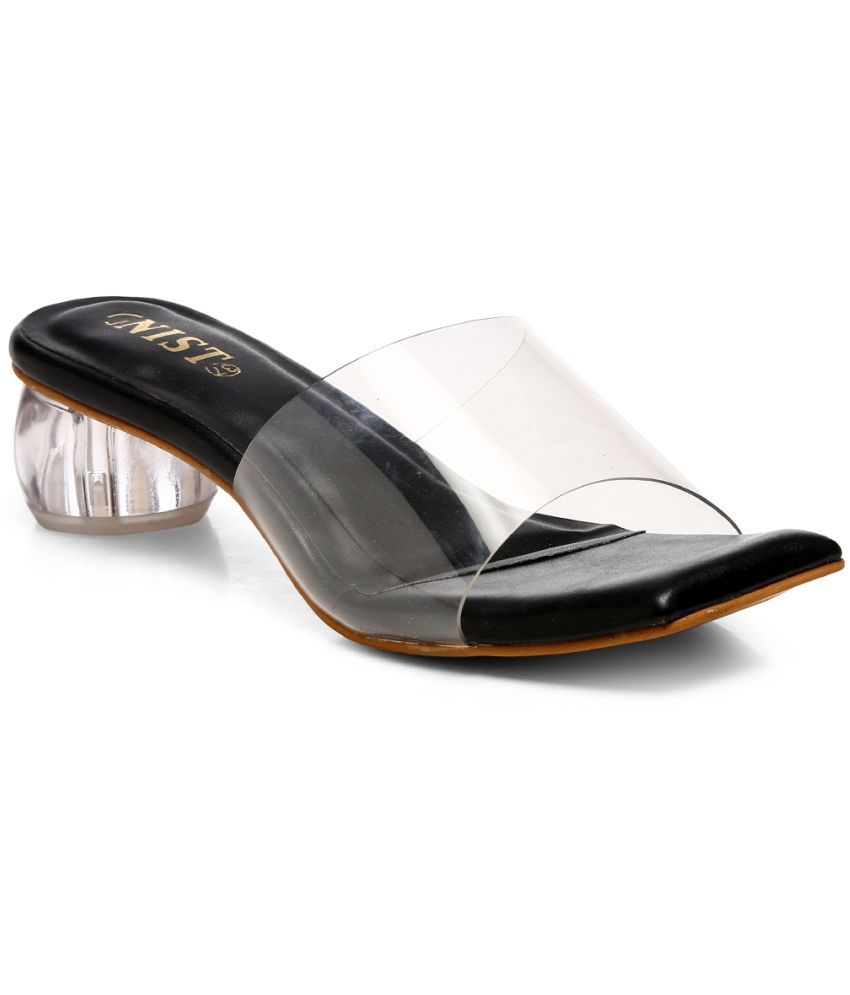     			Gnist Black Women's Slip On Heels