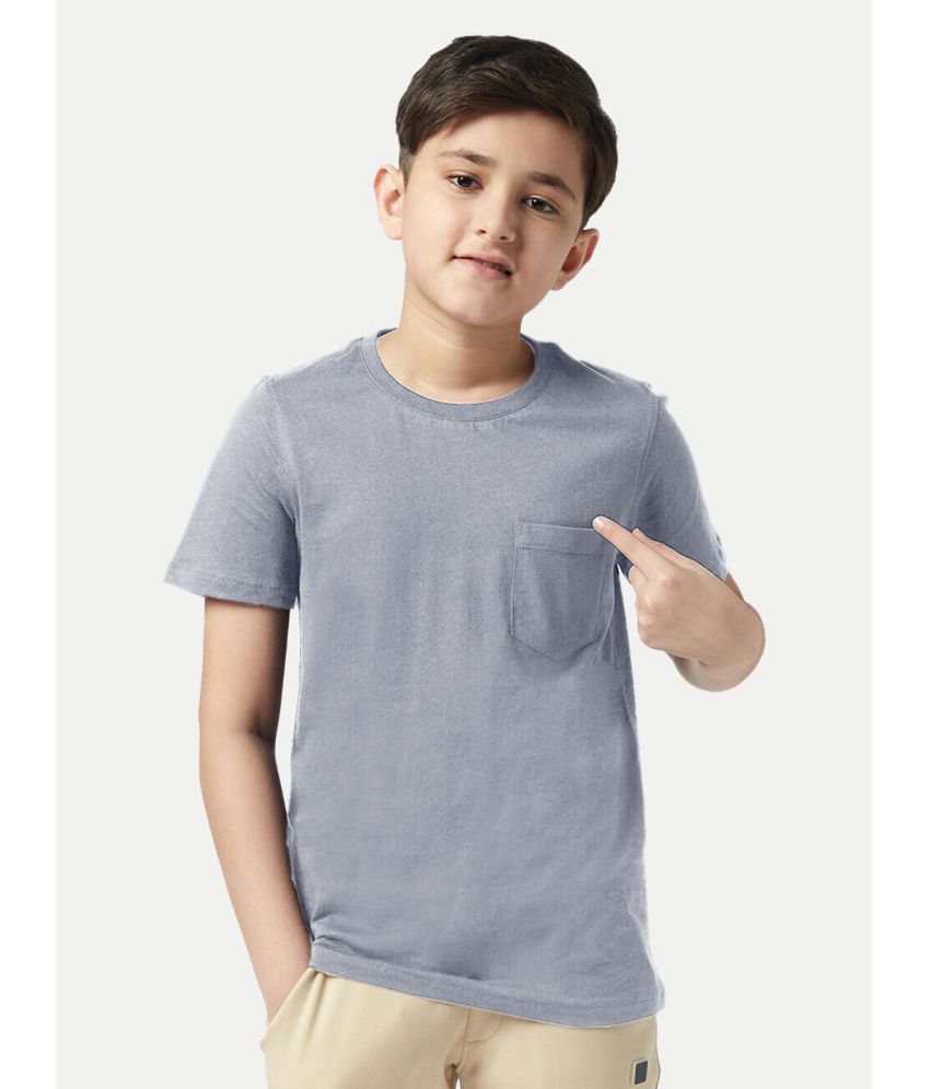     			Radprix Grey Cotton Blend Boy's T-Shirt ( Pack of 1 )