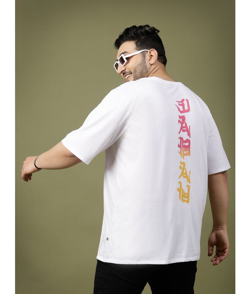     			Rigo Pack of 1 Cotton Oversized Fit Men's T-Shirt ( Off White )