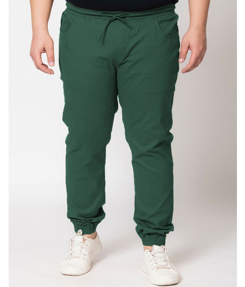     			IVOC Regular Flat Men's Joggers - Green ( Pack of 1 )