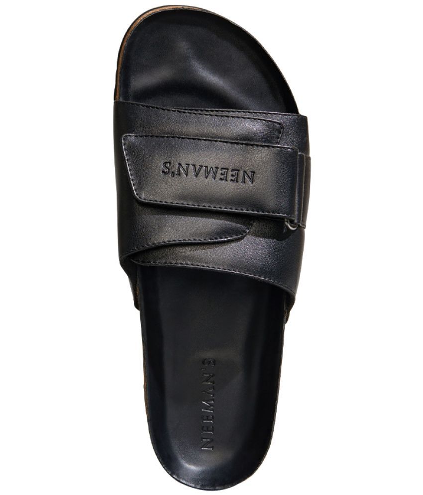     			Neemans Black Men's Slide Flip Flop