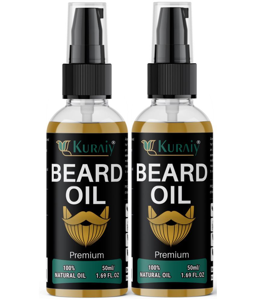     			KURAIY 50mL Volumizing Beard Oil ( Pack of 2 )