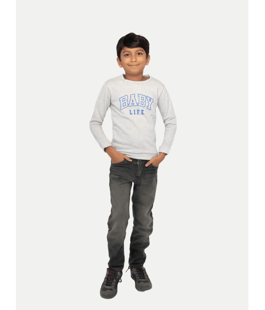     			Radprix Light Grey Cotton Blend Boys Sweatshirt ( Pack of 1 )