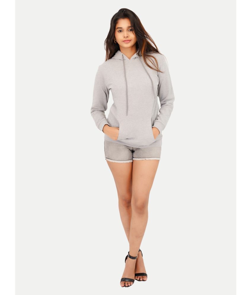     			Radprix - Poly Cotton Grey Hooded Jackets