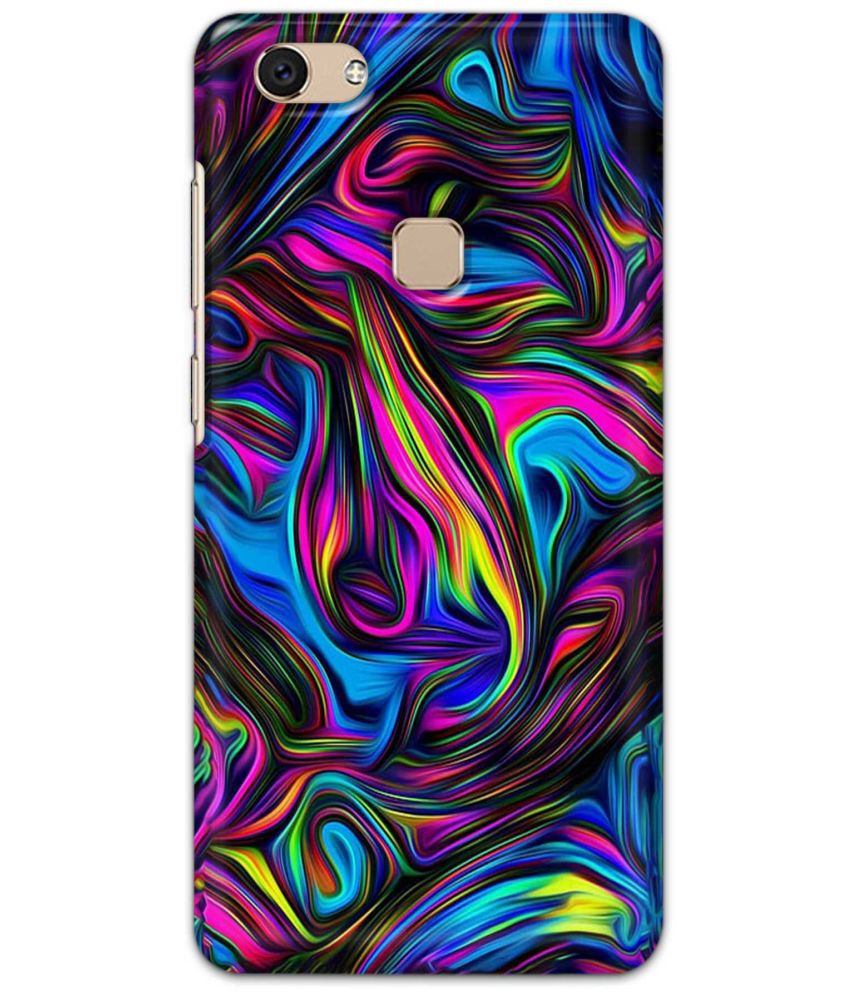     			Tweakymod Multicolor Printed Back Cover Polycarbonate Compatible For Vivo V7 ( Pack of 1 )
